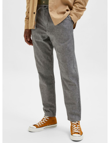 Pantaloni Uomo Linen Blend Selected