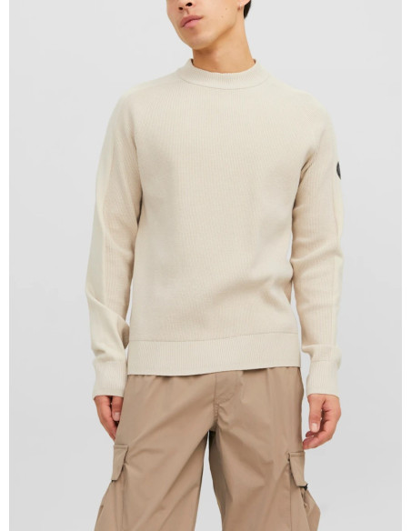 JACK & JONES PULLOVER UOMO,JCOFILO KNIT MOCK NECK 