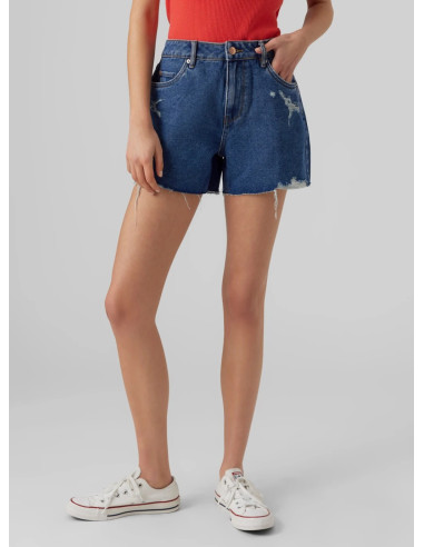 VERO MODA DONNA VMZURI HR LOOSE SHORTS DST MIX NOO