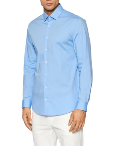 CALVIN KLEIN CAMICIA UOMO, POPLIN STRETCH SLIM