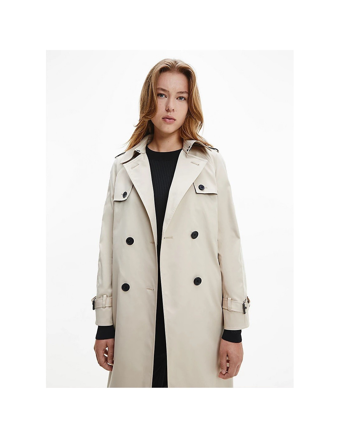 Calvin klein beige coat fashion